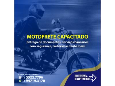 Contratar Motofrete na Vila Moraes